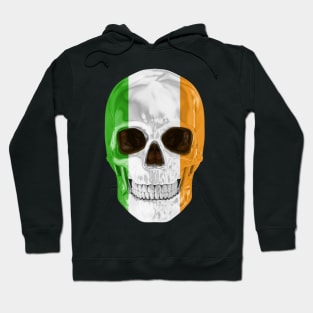 Ireland Flag Skull - Gift for Irish With Roots From Ireland Hoodie